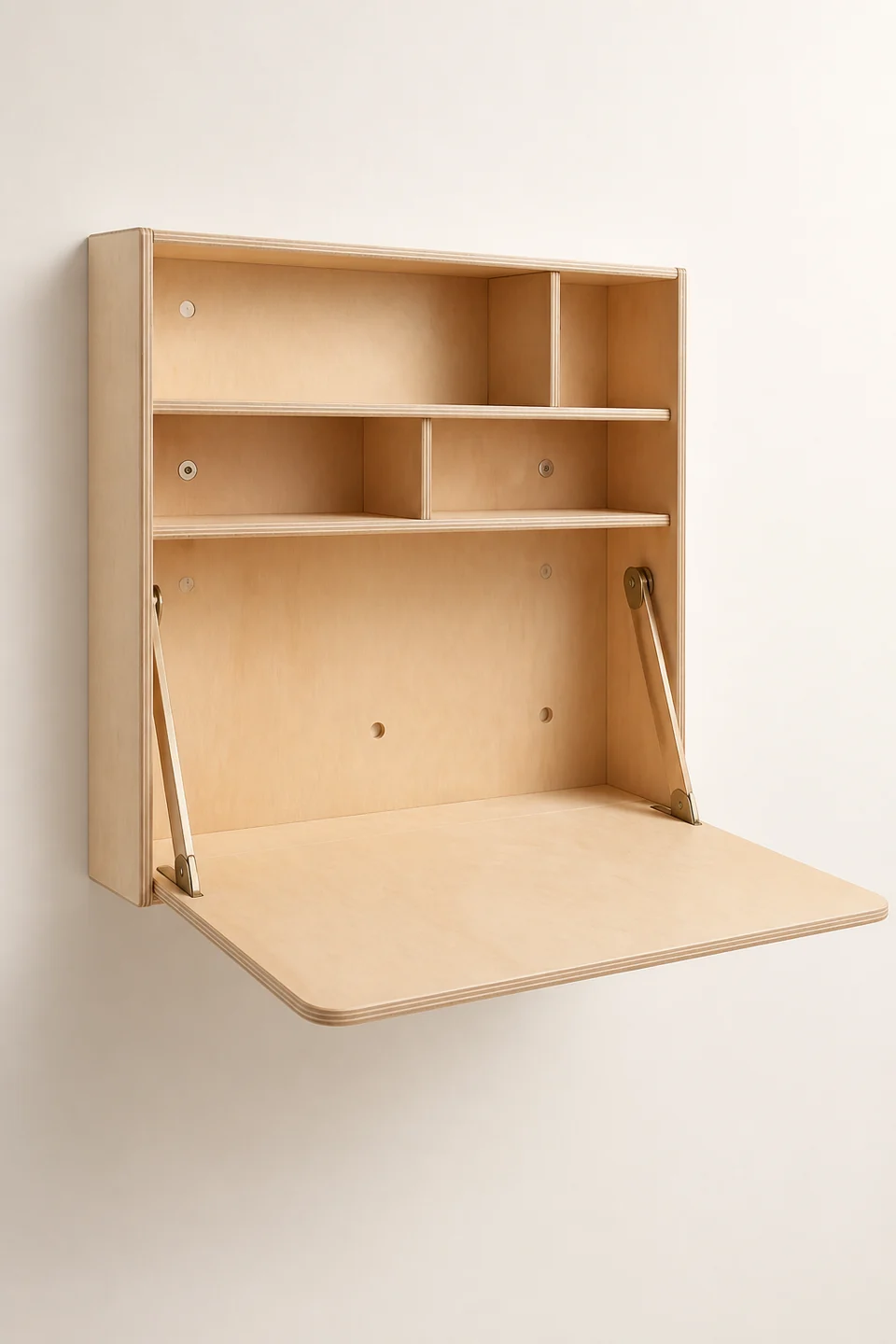 Chugach Wall-Mounted Desk in Birch