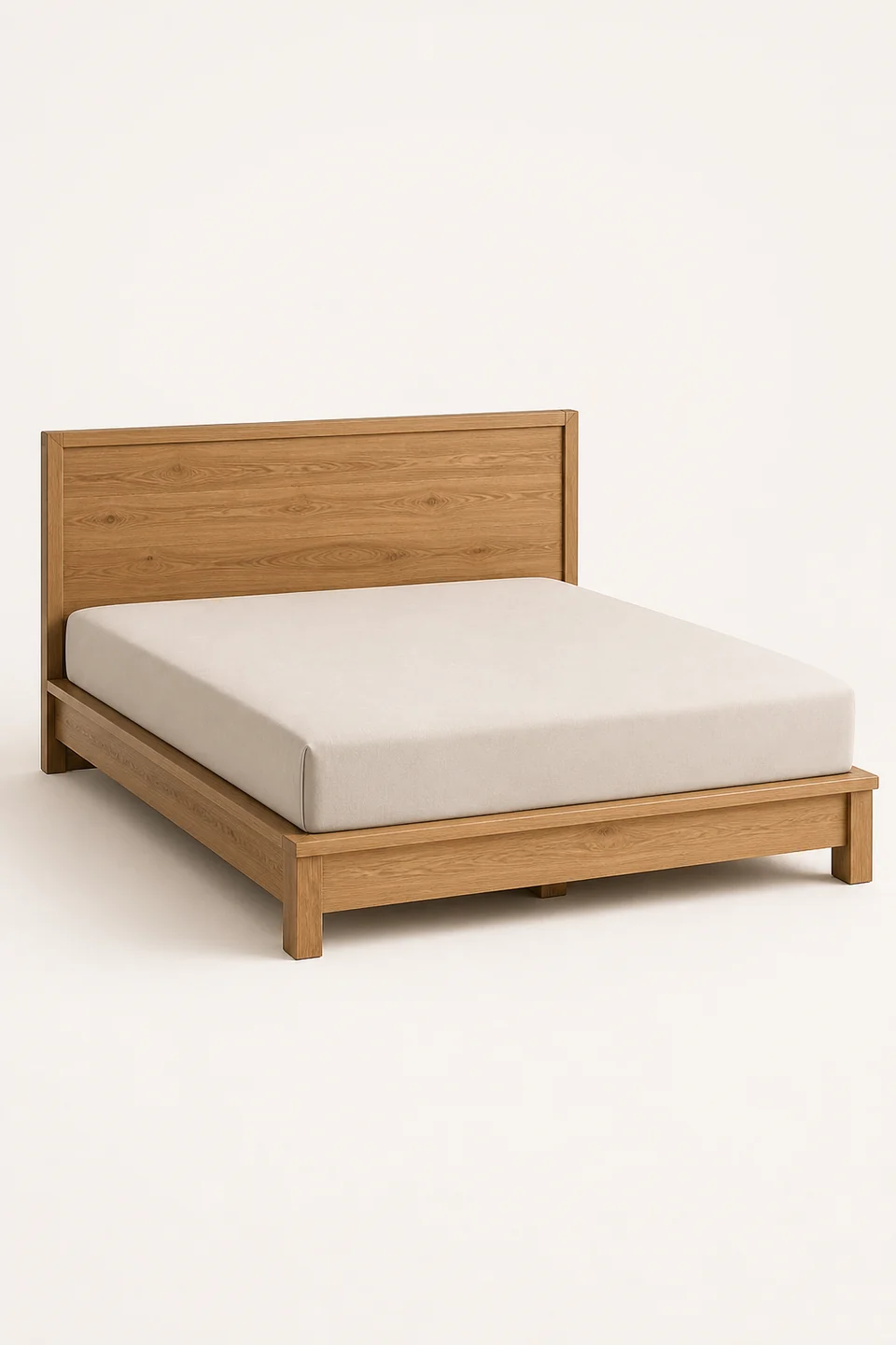 Cottonwood Platform Bed in Wheat