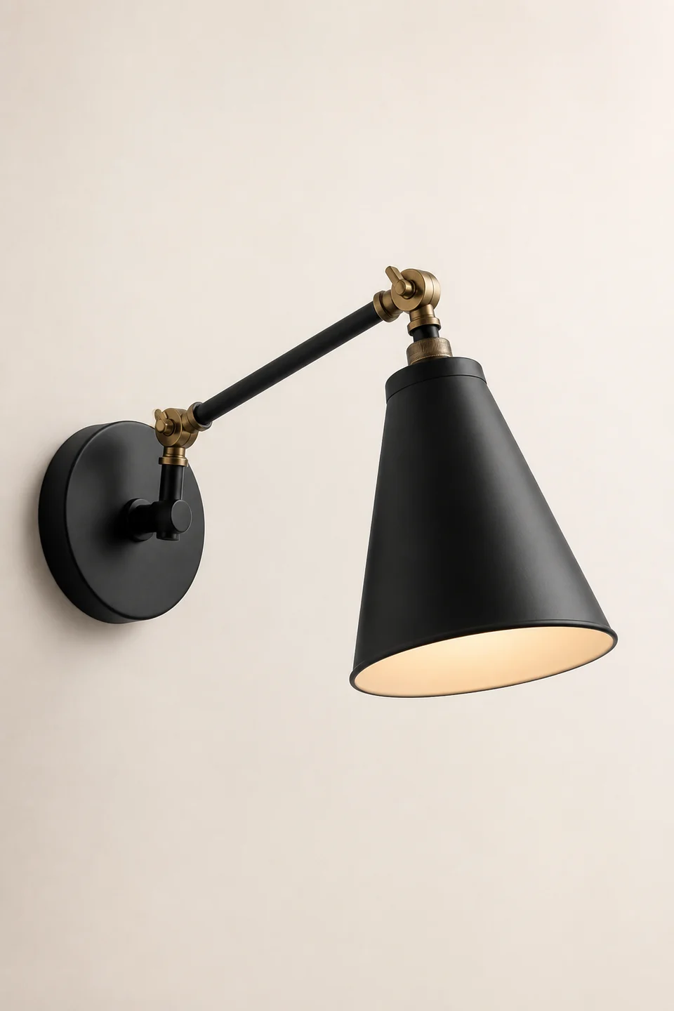 Ember Adjustable Wall Sconce in Matte Black