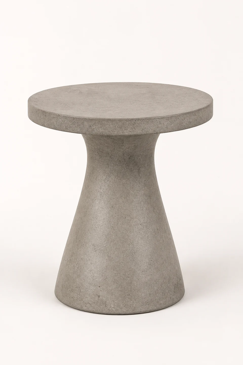 Rainier Concrete Side Table in Warm Gray