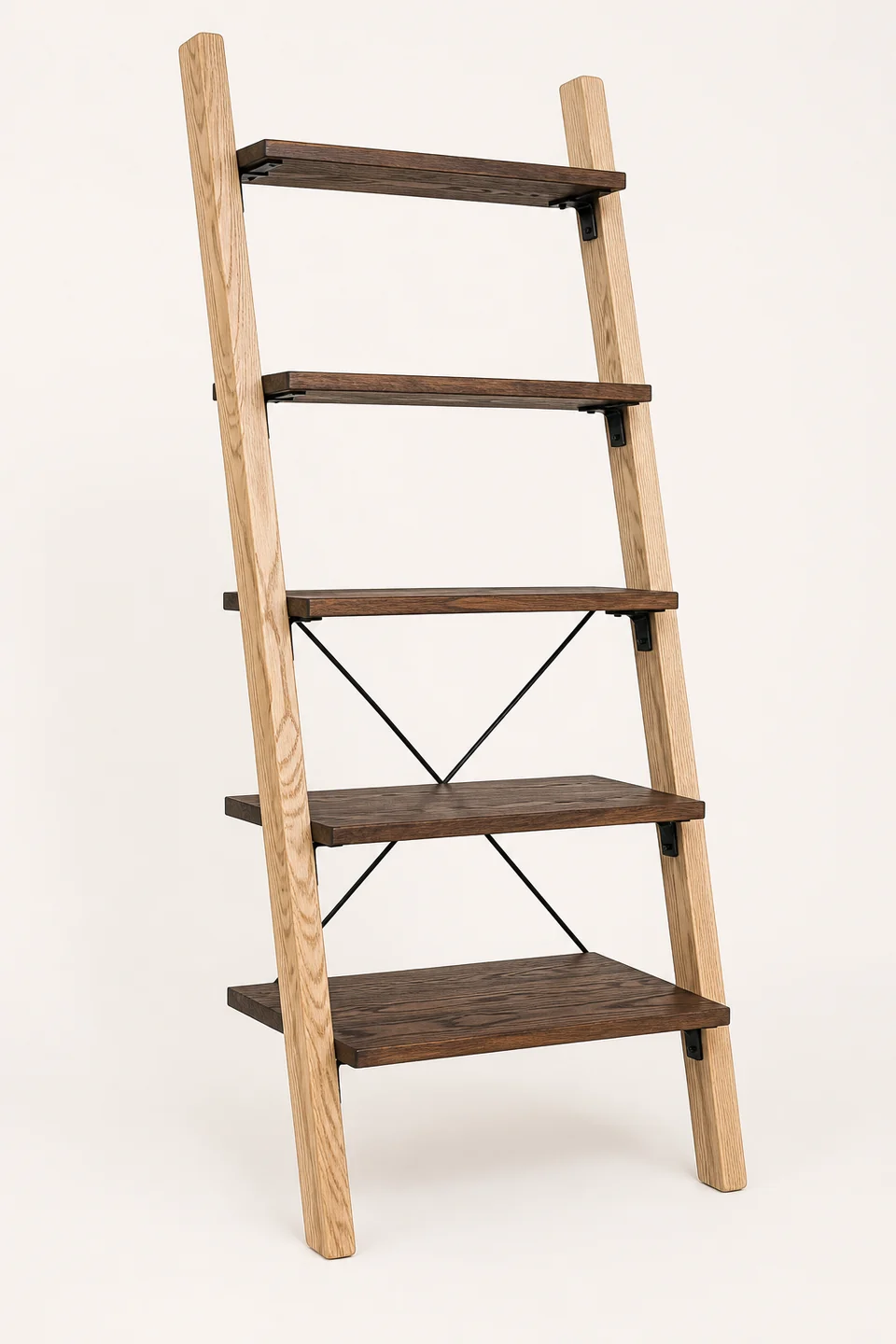Trailhead Ladder Bookcase in Natural / White